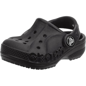 Crocs Baby Girls’ Classic Littles Clogs(Black)