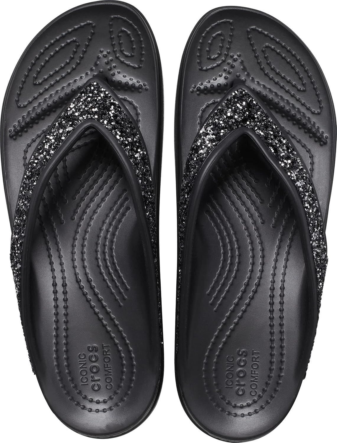 image:imageCrocs womens Sloane Glitter FlipBlack Glitter