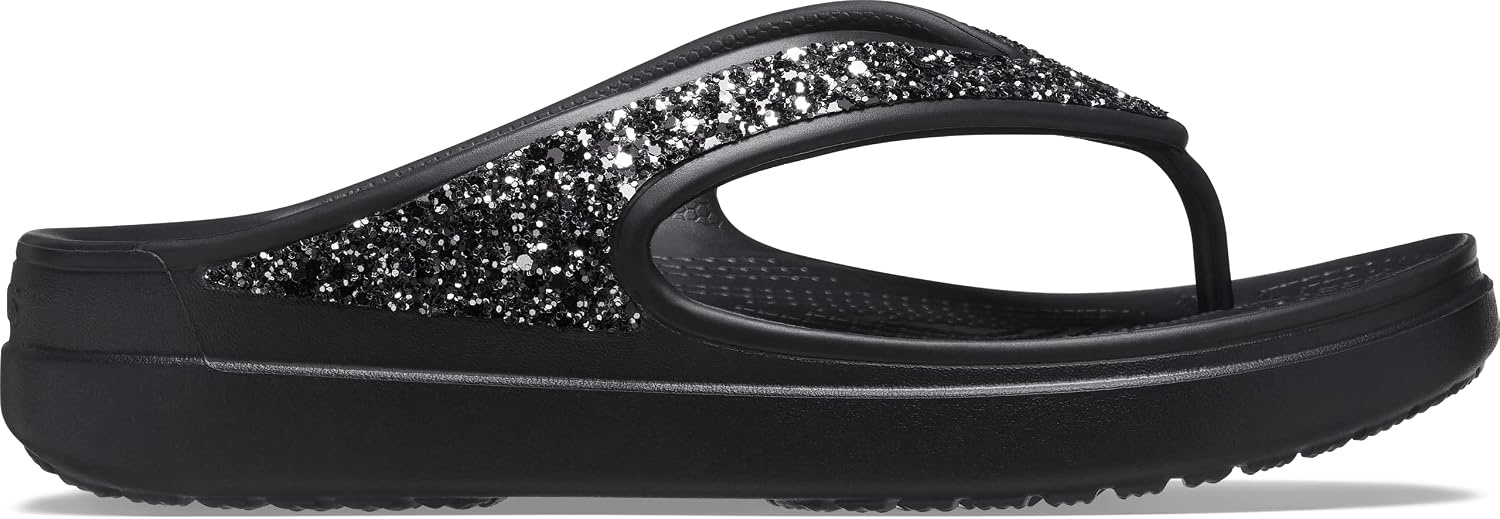 image:imageCrocs womens Sloane Glitter FlipBlack Glitter