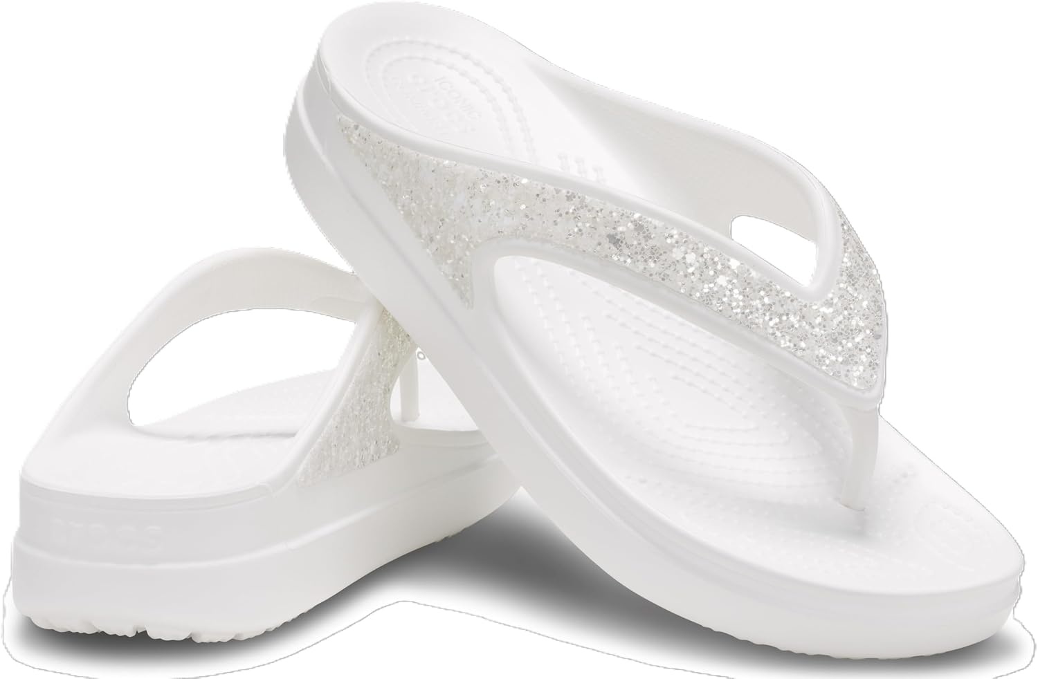 image:imageCrocs womens Sloane Glitter FlipWhite Glitter