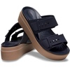 Crocs Women’s Brooklyn Buckle Low Wedges(Deep Navy)
