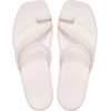 Crocs Women’s Miami Toe Loop Sandals | Square Toe Flat | Flexible Straps | Croslite Foam Footbed(Bubble Ice)