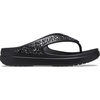 Crocs womens Sloane Glitter Flip(Black Glitter)