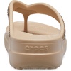 Crocs womens Sloane Glitter Flip(Gold Glitter)