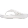Crocs womens Sloane Glitter Flip(White Glitter)