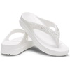 Crocs womens Sloane Glitter Flip(White Glitter)