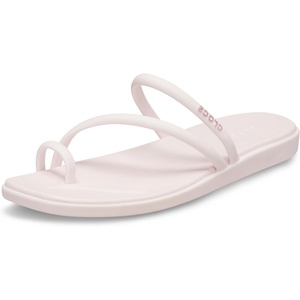 Crocs Women’s Miami Toe Loop Sandals | Square Toe Flat | Flexible Straps | Croslite Foam Footbed(Bubble Ice)