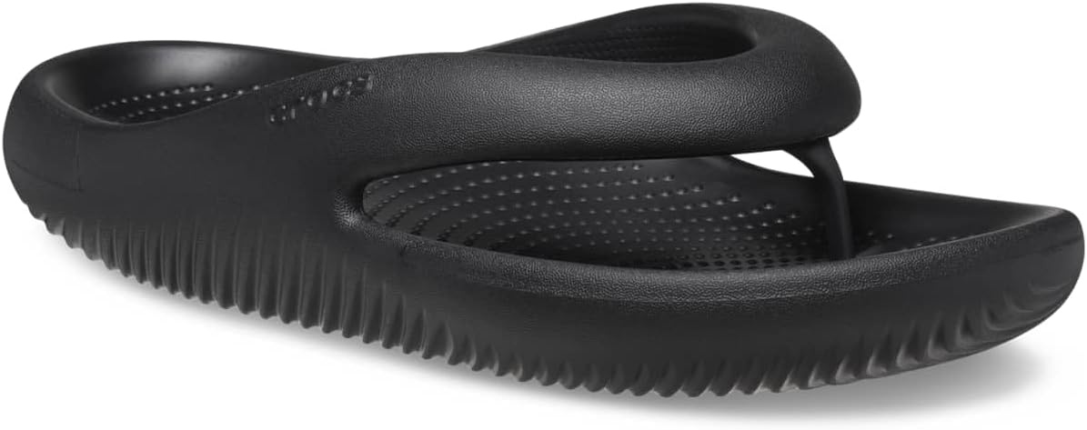 image:imageCrocs UnisexAdult Mellow Flip Flops Recovery Slides Bone Black 6 Men8 Women